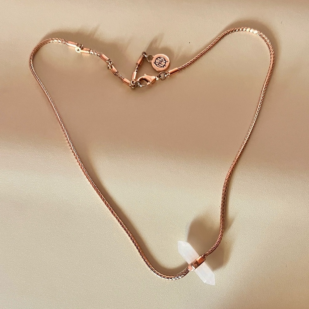 HH 1960 | Rose Gold Necklace with Rose quartz Pendant